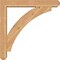 Ekena Millwork Thorton Craftsman Smooth Bracket w/ Offset Brace, Western Red Cedar, 5 1/2"W x 32"D x 32"H BKT0604X32X32THR04SWR - alternate 3